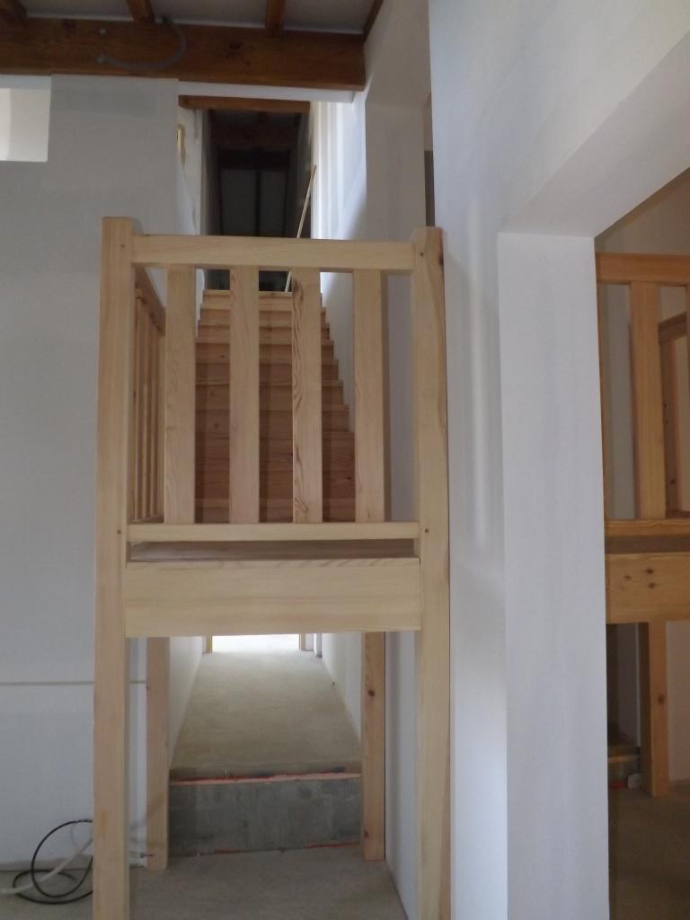 Escalier à palier en pin Absolu bois